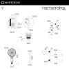Система для ванны скрытого монтажа WHITECROSS Y YSET06TOPGL золото