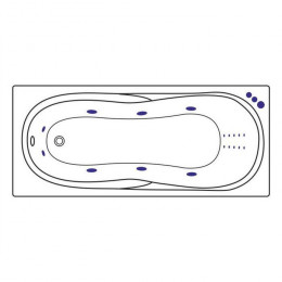 Ванна EXCELLENT Sekwana 170x75 SMART NANO хром