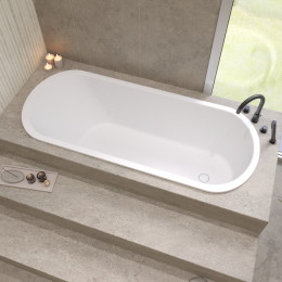 Ванна WHITECROSS Jess 170x71 белый мат иск. камень