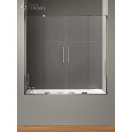 Шторка для ванны NEW TRENDY SMART 130x150 EXK-4103 хром