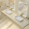 Умывальник WHITECROSS Jasper 58x38 белый мат иск. камень