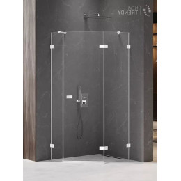 Душевое ограждение NEW TRENDY AVEXA WHITE R 100x80x200 EXK-3869 белый