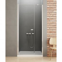 Дверь в нишу NEW TRENDY NEW SOLEO PLUS 120x195 D-0141A/D-0094B хром