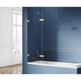 Шторка для ванны NEW TRENDY AVEXA GOLD BRUSHED 110x150 EXK-2012 L брашированное золото