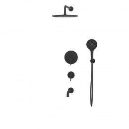 Система для ванны скрытого монтажа WHITECROSS Y YSET07TOPBL черный мат