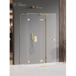 Душевое ограждение NEW TRENDY AVEXA GOLD SHINE L 100x90x200 EXK-2108 золото