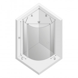 Душевое ограждение NEW TRENDY NEW SOLEO 100x100x195 K-0417 хром