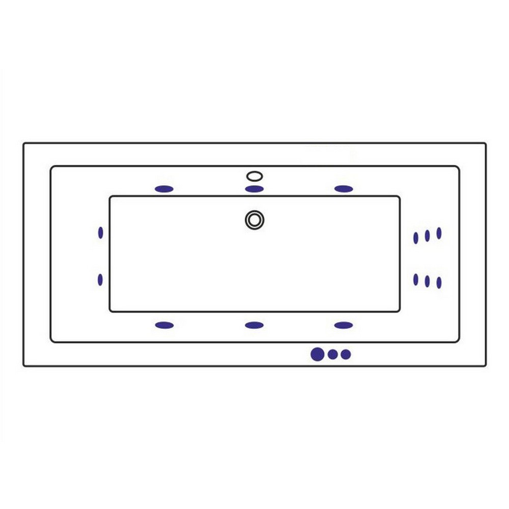 Ванна WHITECROSS Savia Duo 170x80 SMART белый