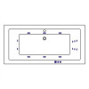Ванна WHITECROSS Savia Duo 170x80 SMART белый