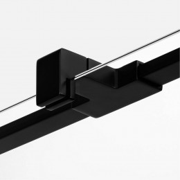 Дверь в нишу NEW TRENDY AVEXA BLACK 100x200 EXK-1550 черный