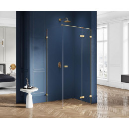 Душевое ограждение NEW TRENDY AVEXA GOLD BRUSHED 120x90x200 EXK-1769 брашированное золото