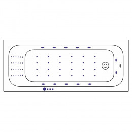Ванна WHITECROSS Vibe 170x70 NANO хром