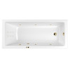 Ванна WHITECROSS Wave Slim 170x75 LINE NANO золото