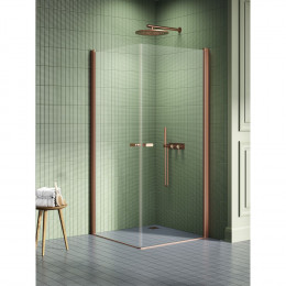 Душевое ограждение NEW TRENDY NEW SOLEO COPPER BRUSHED 100x100x195 K-2016 брашированная медь