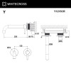 Смеситель для умывальника скрытого монтажа WHITECROSS Y Y1215CR хром