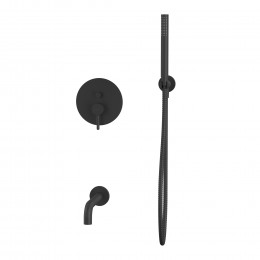 Система для ванны скрытого монтажа WHITECROSS Y YSET06BL черный мат