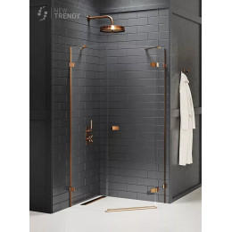 Душевое ограждение NEW TRENDY AVEXA COPPER BRUSHED R 100x80x200 EXK-3825 брашированная медь