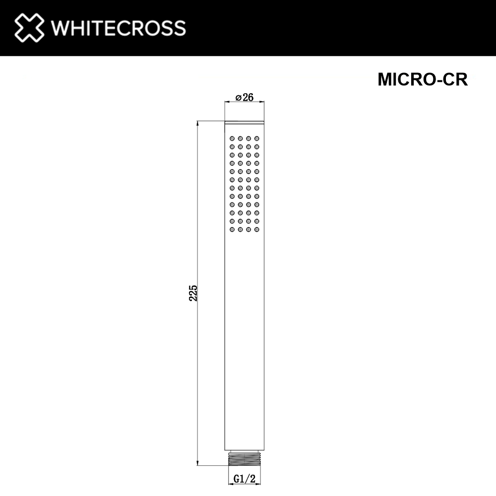 Душевая лейка WHITECROSS MICRO-CR хром