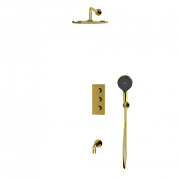 Термостатическая система для ванны скрытого монтажа WHITECROSS Y YSET11TOPGL золото