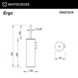 Ершик подвесной WHITECROSS Ergo ER2272CR хром