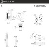 Система для ванны скрытого монтажа WHITECROSS Y YSET06BL черный мат