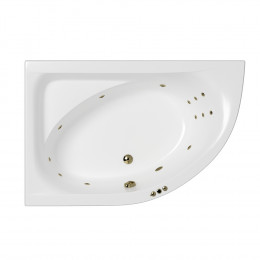 Ванна WHITECROSS Aquarella 170x110 левая SMART бронза