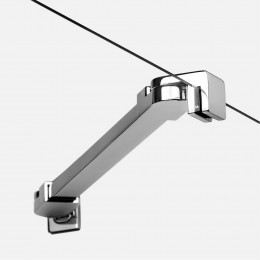 Дверь в нишу NEW TRENDY NEW SOLEO 110x195 D-0255A хром