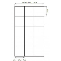 Душевое ограждение NEW TRENDY NEW MODUS BLACK 130x200 EXK-5551 черный