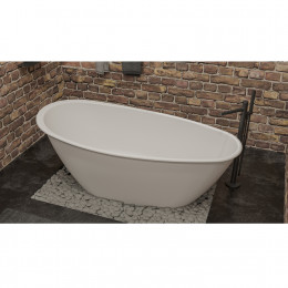 Ванна WHITECROSS Spinel B 155x73 белый мат иск. камень