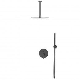 Система для душа скрытого монтажа WHITECROSS Y YSET12GM оружейная сталь