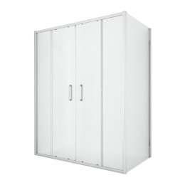 Душевое ограждение NEW TRENDY NEW CORRINA 160x80x195 D-0185A/D-0078B хром
