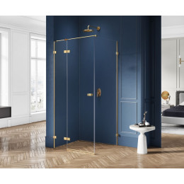 Душевое ограждение NEW TRENDY AVEXA GOLD BRUSHED 120x70x200 EXK-1764 брашированное золото