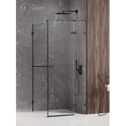 Душевое ограждение NEW TRENDY AVEXA BLACK R 100x100x200 EXK-2580 черный