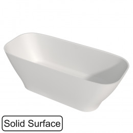 Ванна WHITECROSS Clover 170x72 БЕЗ ПЕРЕЛИВА белый мат иск. камень