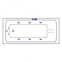 Ванна EXCELLENT Aquaria 160x70 SMART NANO золото
