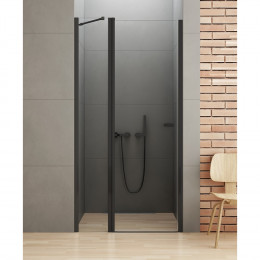 Дверь в нишу NEW TRENDY NEW SOLEO BLACK одинарная 100x195 D-0242A черный
