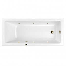Ванна WHITECROSS Wave Slim 170x75 SOFT бронза