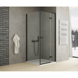 Душевое ограждение NEW TRENDY REFLEXA BLACK R 90x120x200 EXK-4935 черный