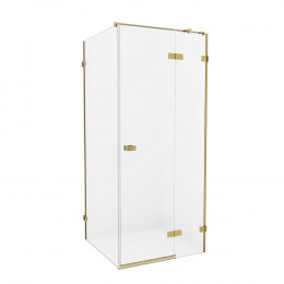 Душевое ограждение NEW TRENDY AVEXA GOLD BRUSHED 100x100x200 EXK-1759 брашированное золото