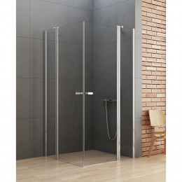 Душевое ограждение NEW TRENDY NEW SOLEO 2D 90x100x195 K-0407 хром