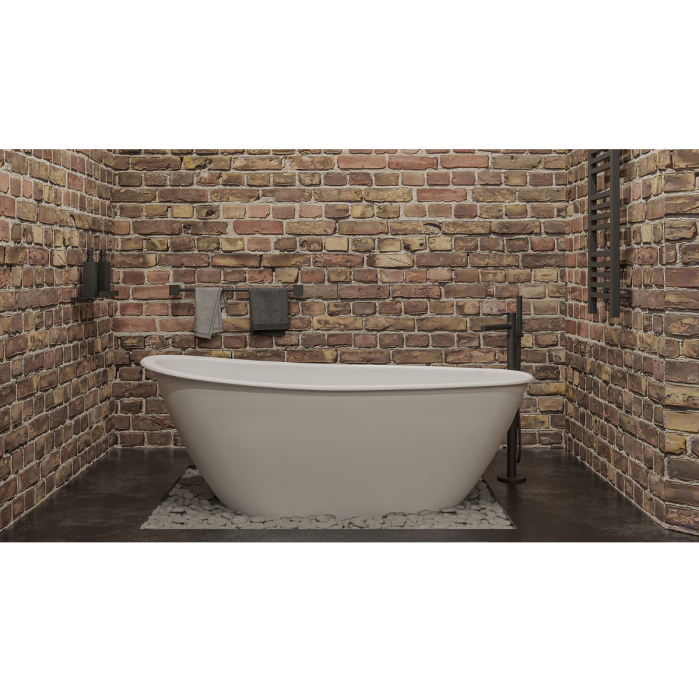 Ванна WHITECROSS Spinel B 155x73 белый мат иск. камень