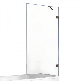 Шторка для ванны NEW TRENDY AVEXA GUNMETAL BRUSHED 100x150 EXK-3520 оружейная сталь