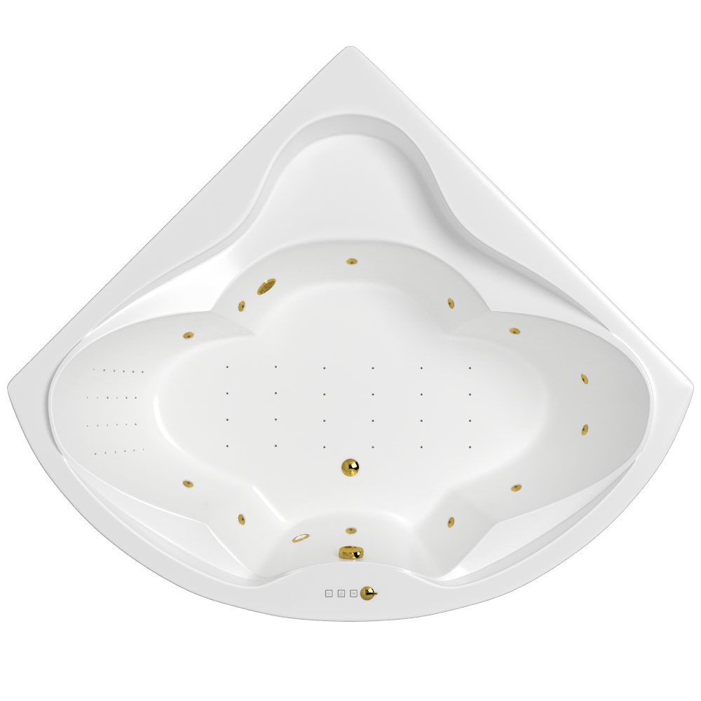 Ванна WHITECROSS Konsul 150x150 NANO золото