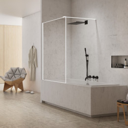 Шторка для ванны NEW TRENDY NEW MODUS WHITE 50x150 EXK-2347-WP белый