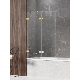 Шторка для ванны NEW TRENDY AVEXA GOLD SHINE 120x150 EXK-2186 L золото
