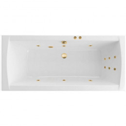 Ванна EXCELLENT Aquaria Lux Slim 180x80 LINE золото