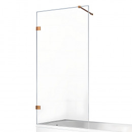 Шторка для ванны NEW TRENDY AVEXA COPPER BRUSHED 100x150 EXK-3807-WP брашированная медь