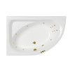 Ванна WHITECROSS Aquarella 170x110 левая SMART золото