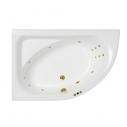 Ванна WHITECROSS Aquarella 170x110 левая SMART золото