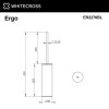 Ершик напольный WHITECROSS Ergo ER2276BL черный мат